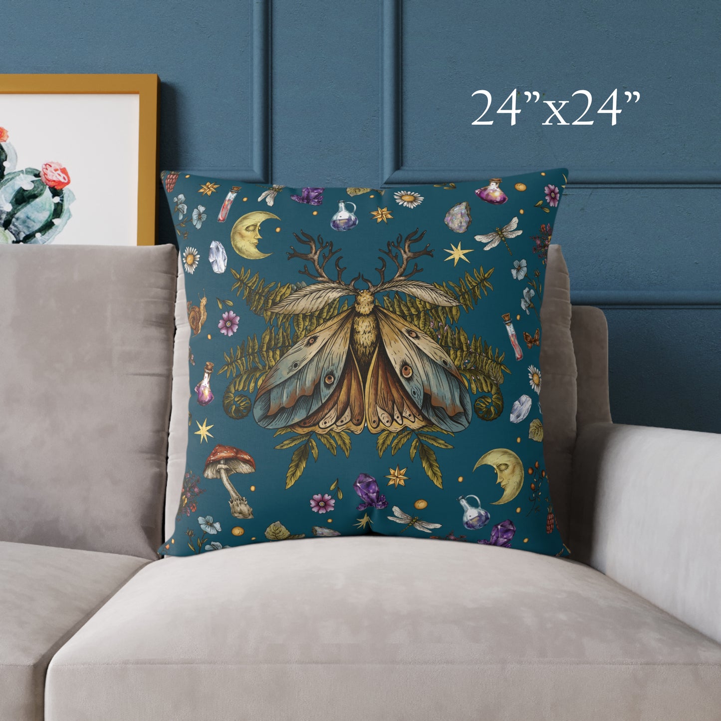 Mystic Moth Pillow