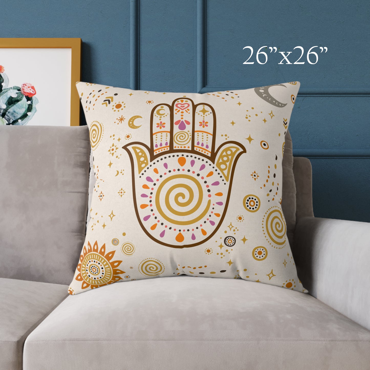 Hamsa Hippie Pillow