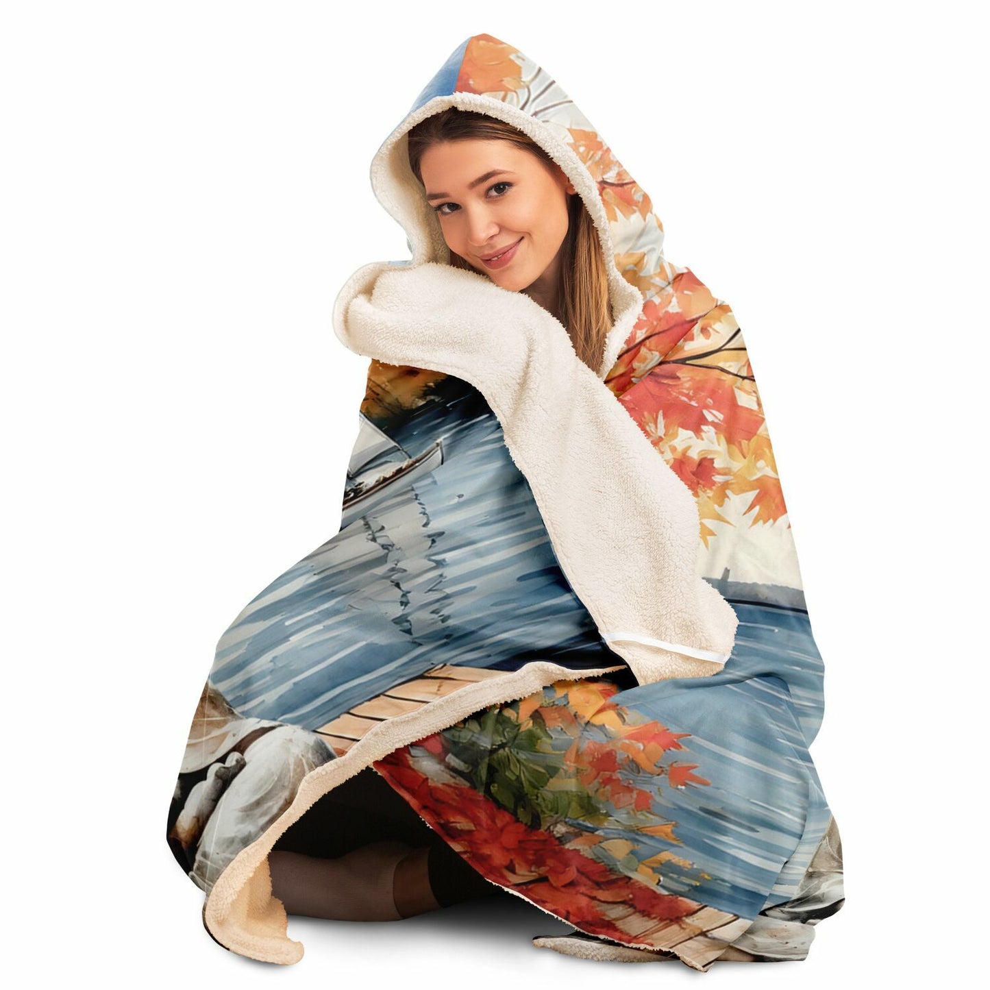Still Waters Hooded Blanket