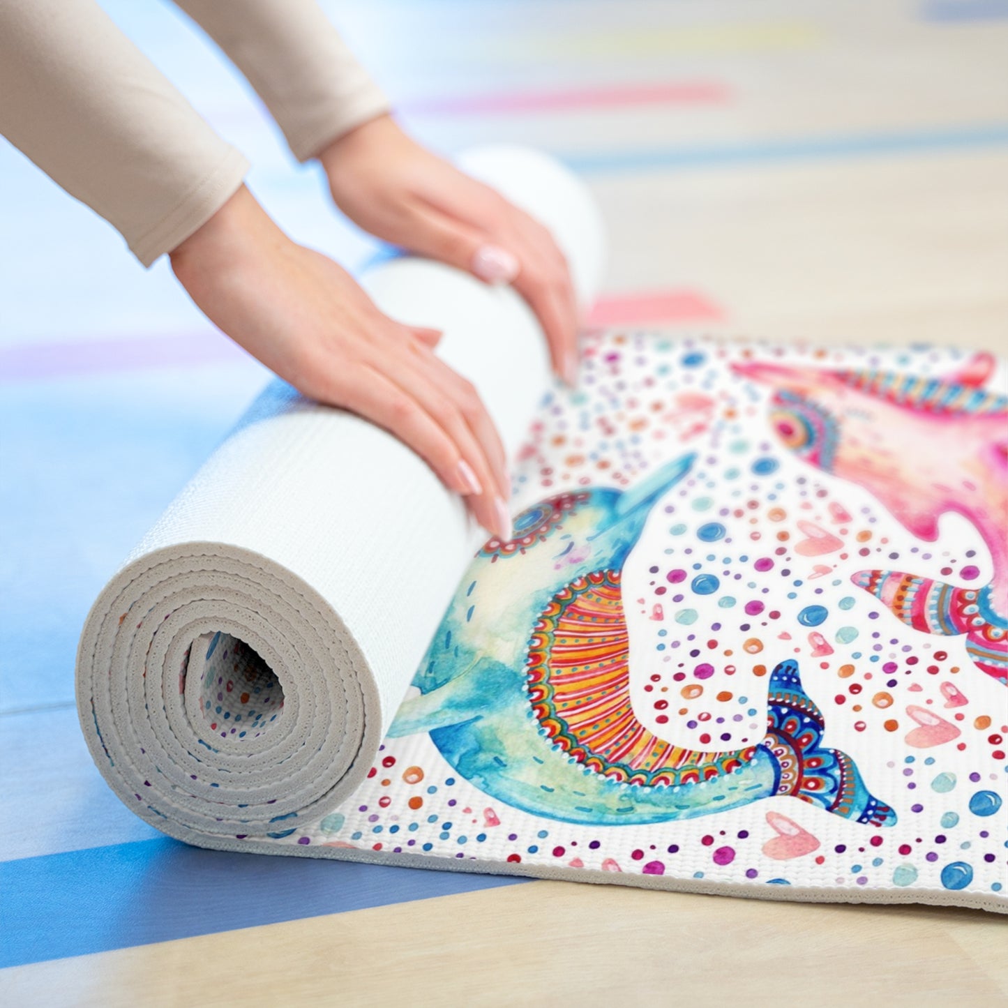 Dancing Dolphins Yoga Mat