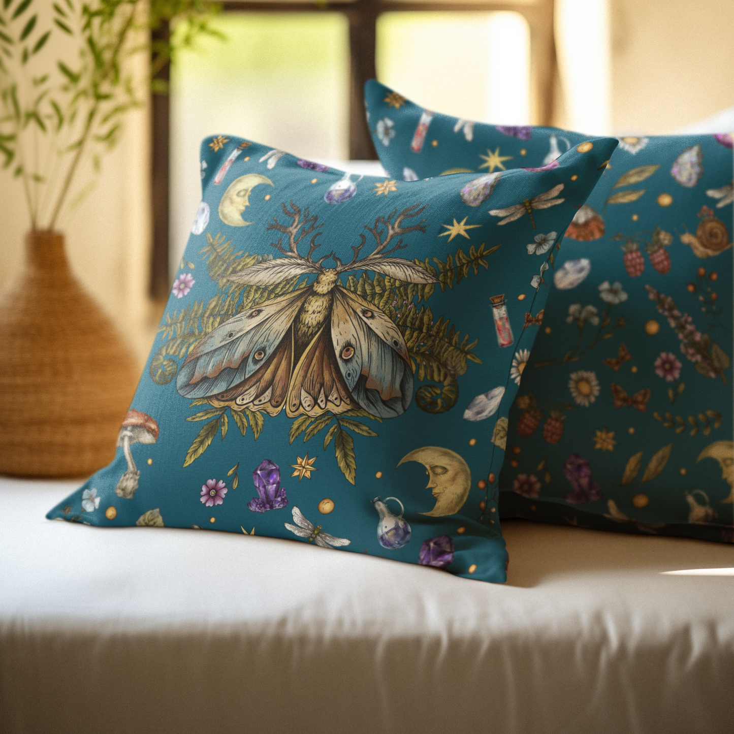 Mystic Moth Pillow