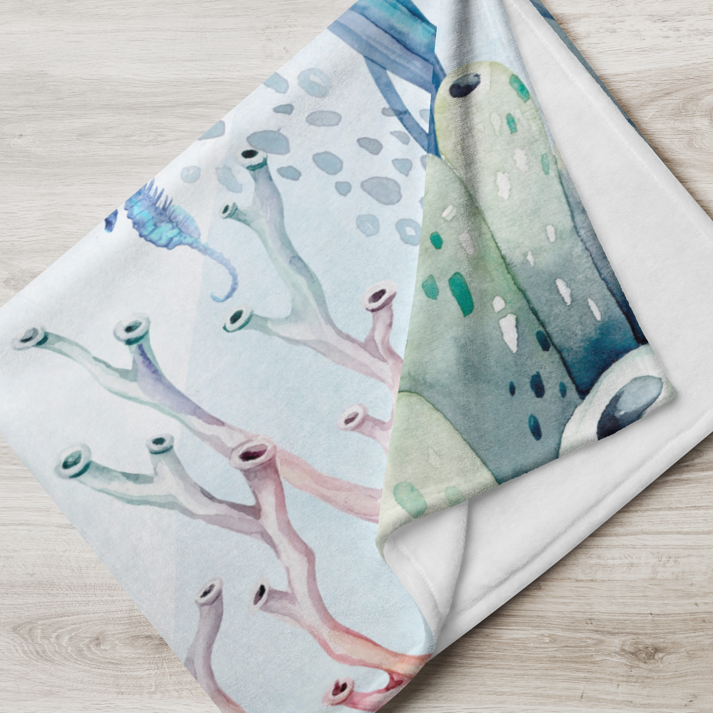 Watercolor Mermaid Blanket