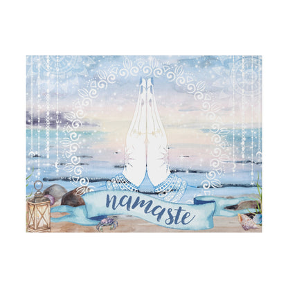 Seaside Namaste Thin Canvas