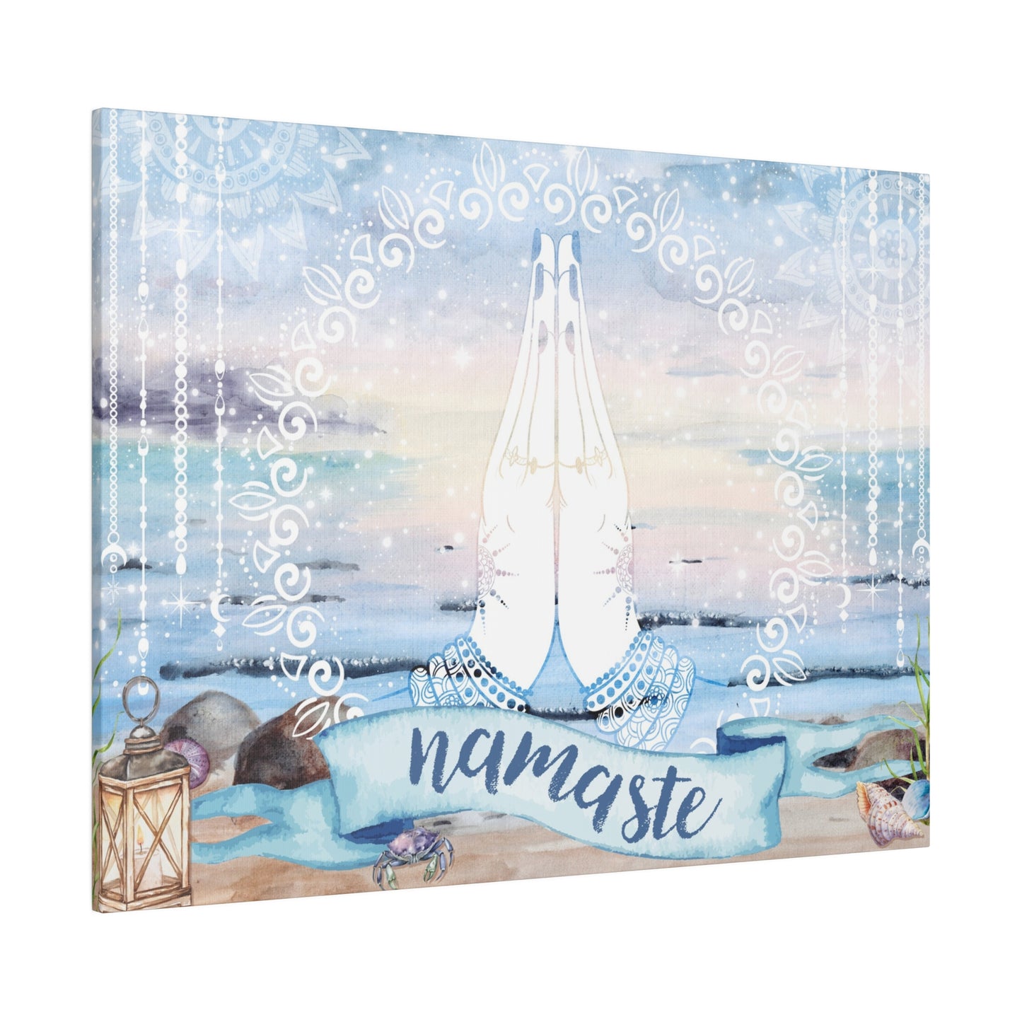 Seaside Namaste Thin Canvas