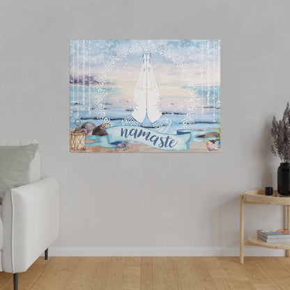 Seaside Namaste Thin Canvas