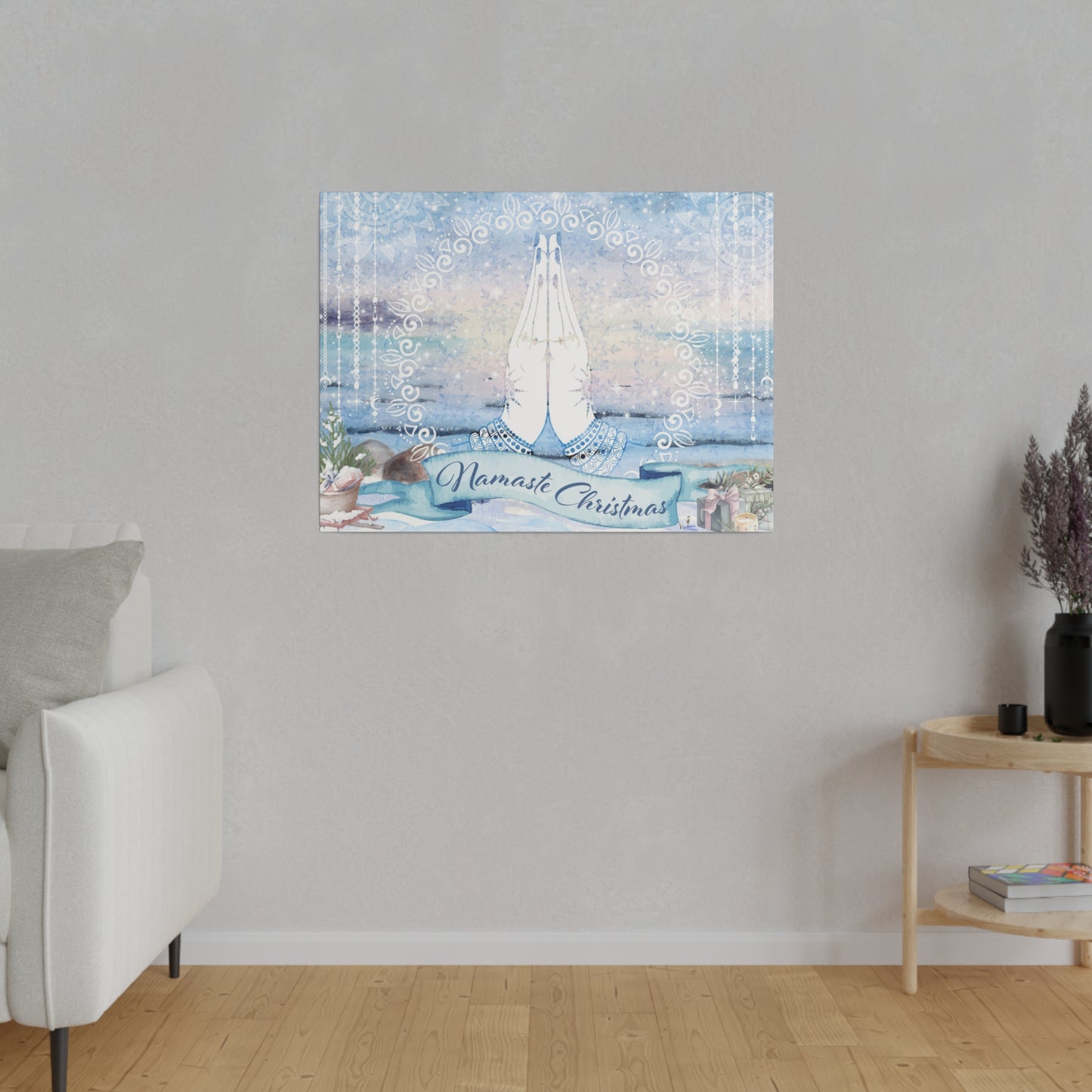 Seaside Namaste Thin Canvas