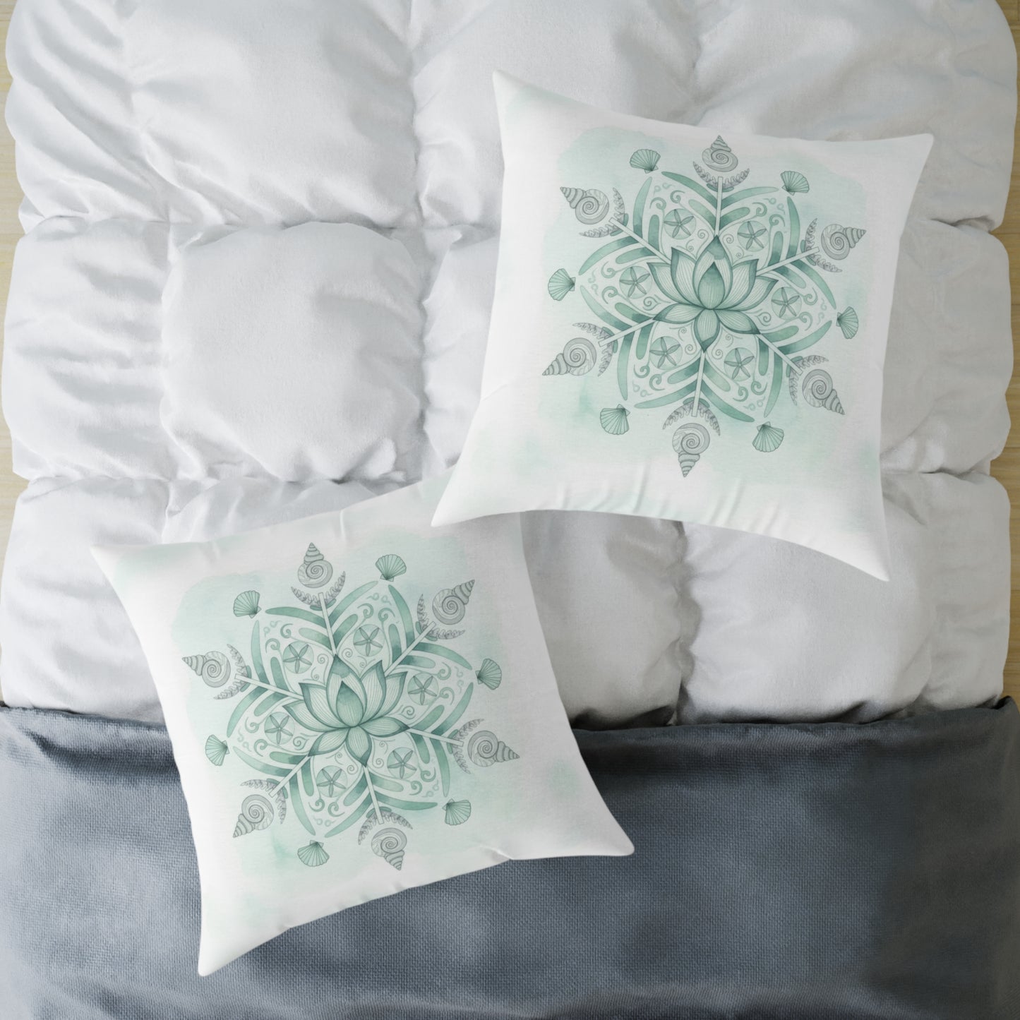 Winter Tides Pillow - Mandala