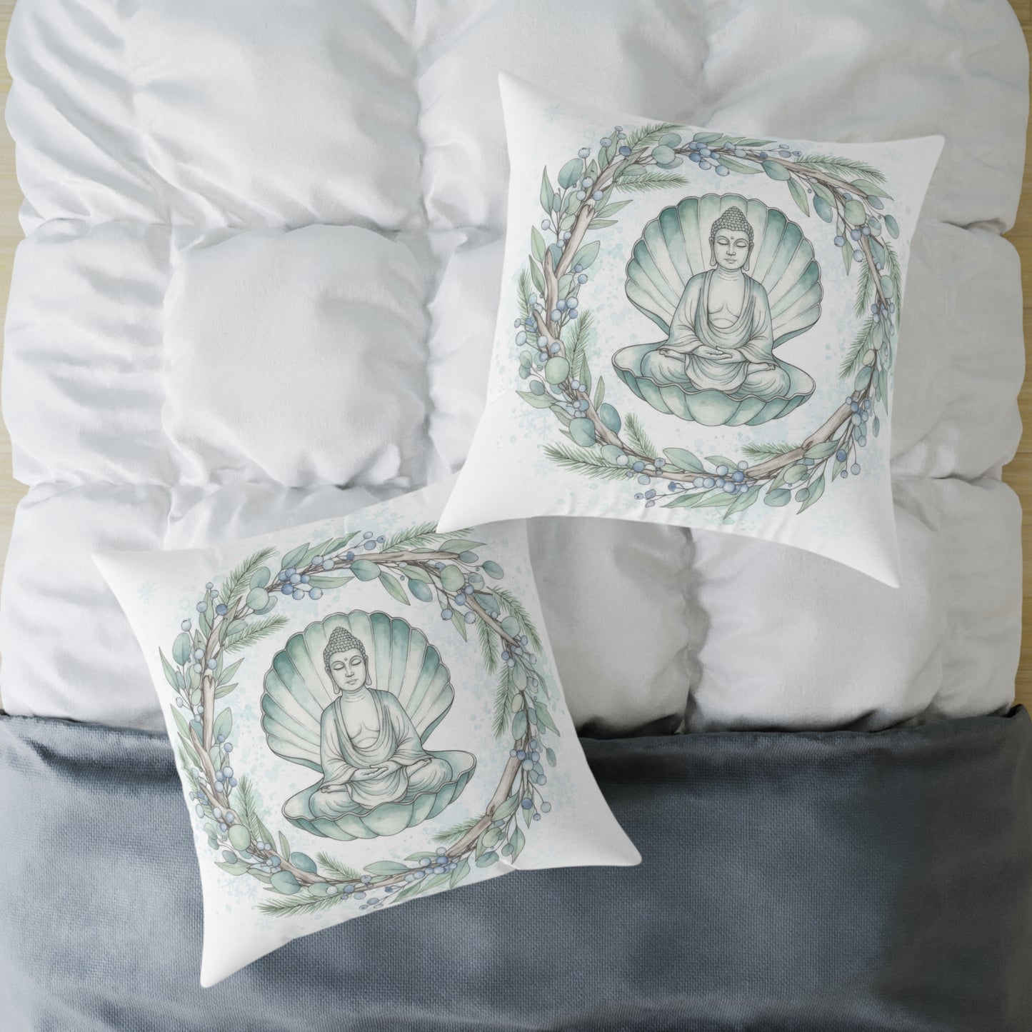 Winter Tides Pillow - Buddha