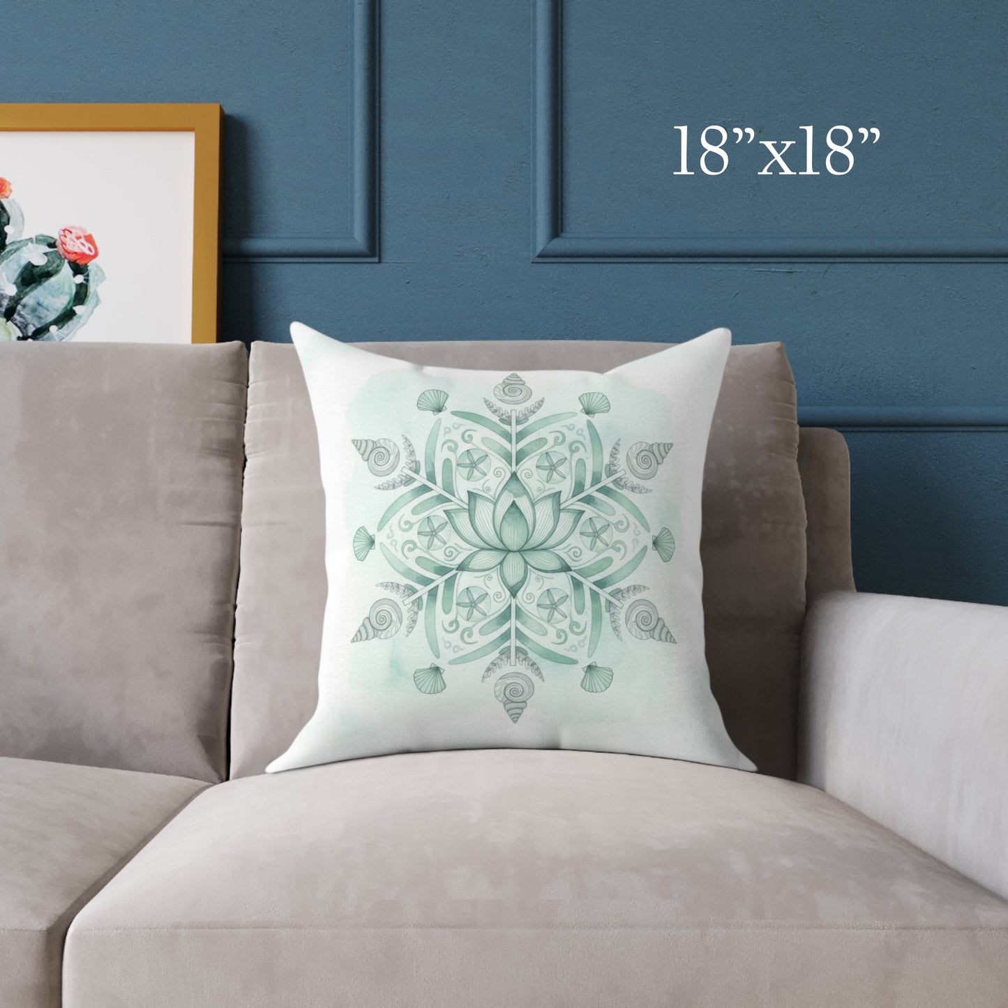 Winter Tides Pillow - Mandala