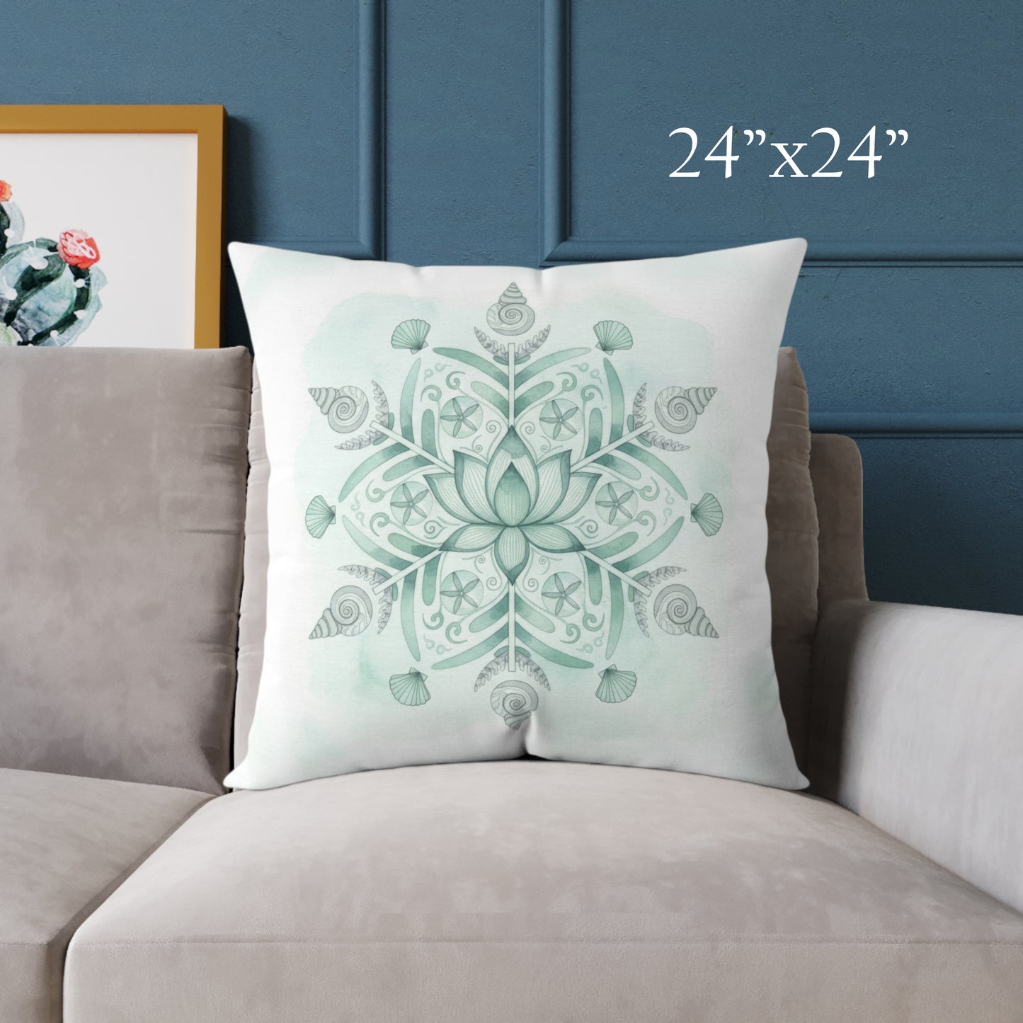 Winter Tides Pillow - Mandala