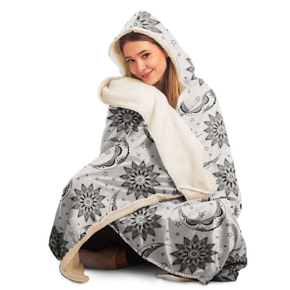 Celestial Hooded Blanket - White