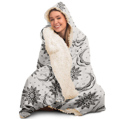 Celestial Hooded Blanket - White