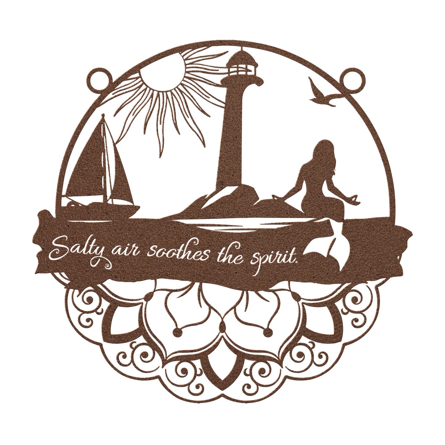 Coastal Zen Metal Sign