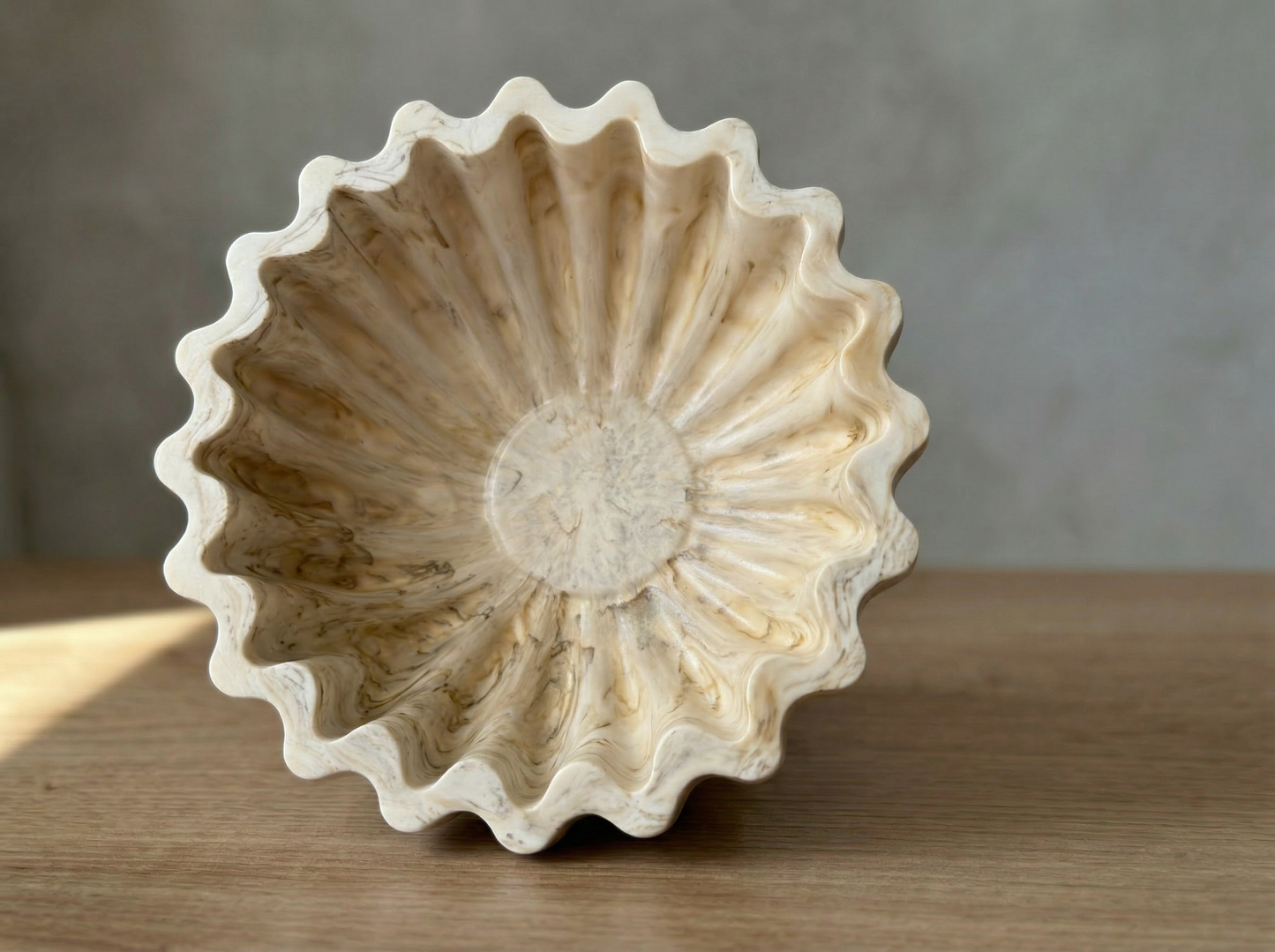 Coastal Scalloped Bowl