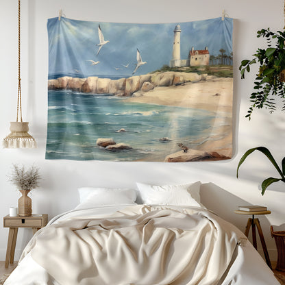 Lighthouse Haven Wall Tapestries