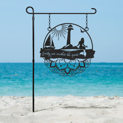 Coastal Zen Metal Sign