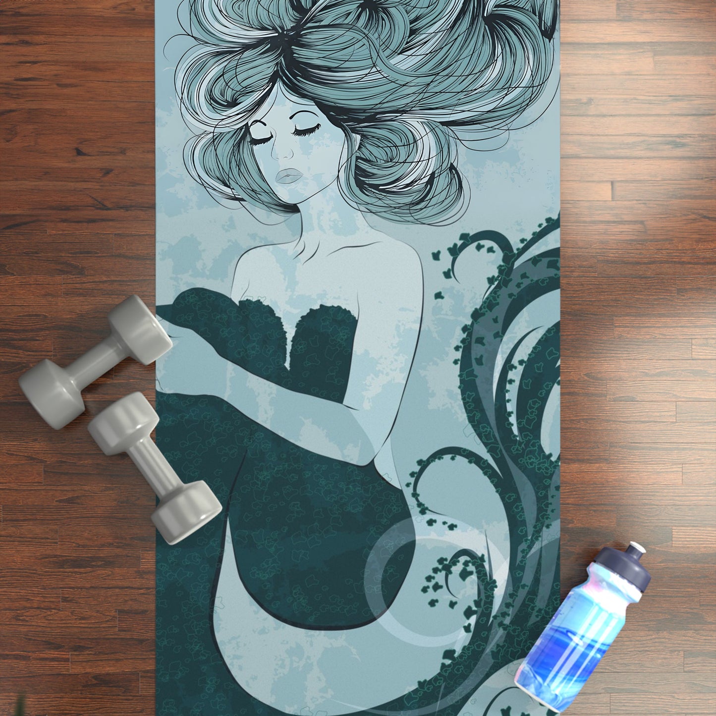 Vintage Mermaid Yoga Mat
