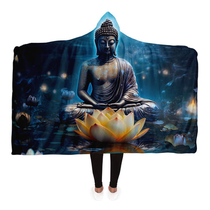 Twilight Buddha Hooded Blanket