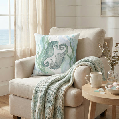 Winter Tides Pillow - Yin Yang