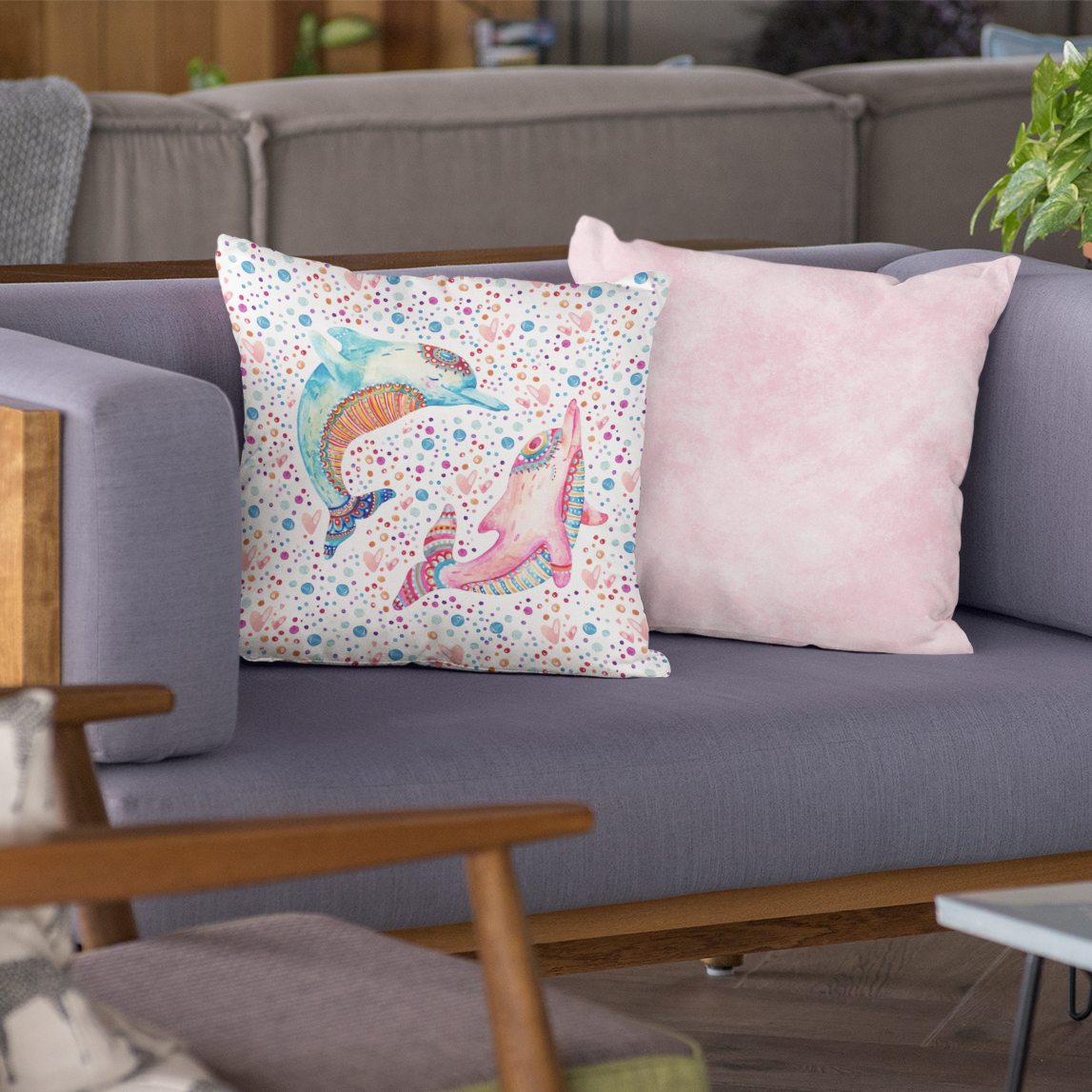 Dolphin Delight Pillow