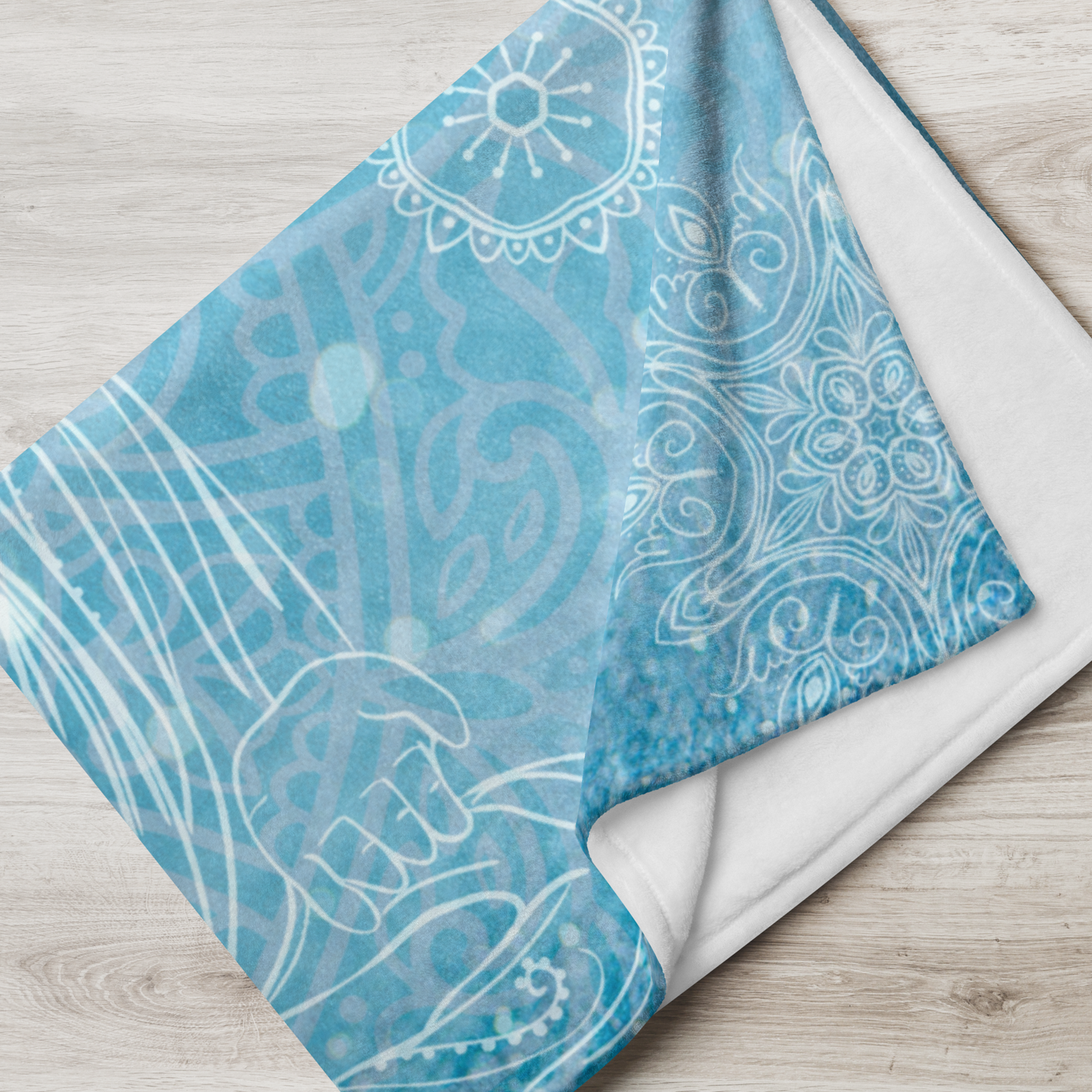 Om Ice Buddha Blanket