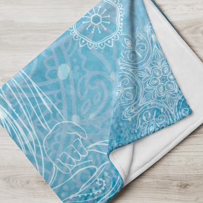 Om Ice Buddha Blanket