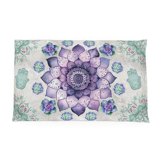Purple Petal Pillow Case